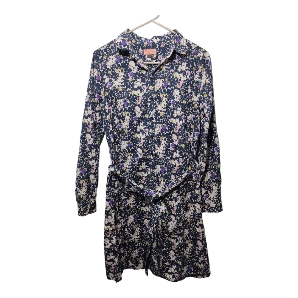 PINK by Thomas Pink Floral Button‎ Up Shirt Preppy Casual Office Dress US Sz 8